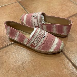 Christian Dior deep nude (pinkish) Granville espadrille sz 38